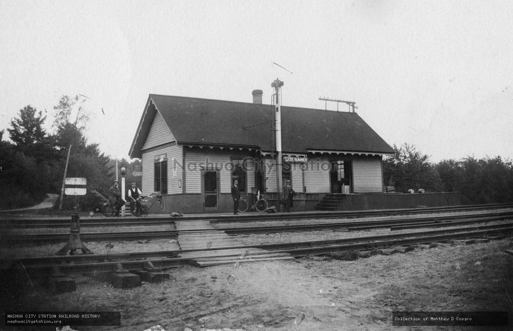 Postcard: East Sumner station